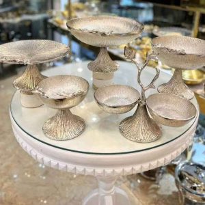 سروی پذیرایی نقره ای 5 تیکه